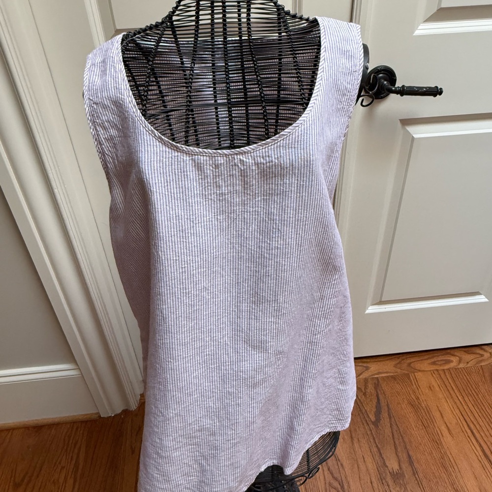 Chico's Lavender Ribbed Scoop Neck Tank